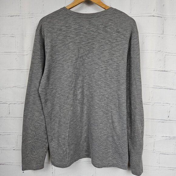 Travis Mathew Gray Long Sleeve Crewneck Shirt Mens M Peru Cotton Blend Modern - Picture 11 of 13